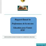 (Français) Rapport Annuel de Performance de la Mission Education pour l’année 2020